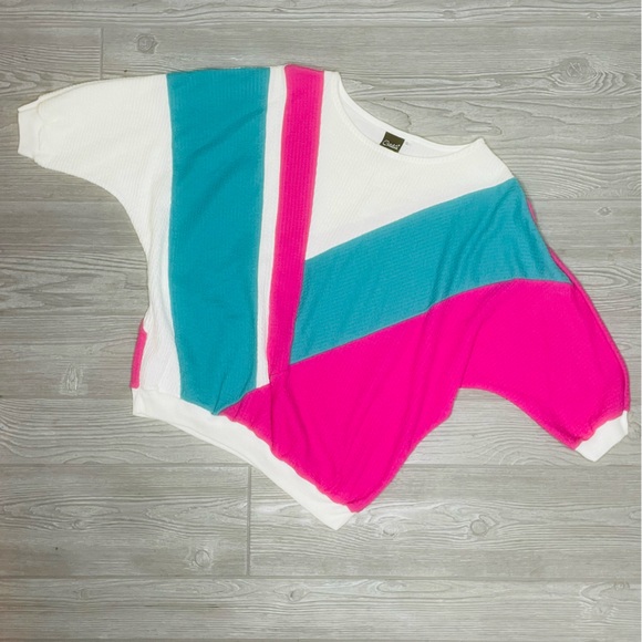 Vinatge retro Catalina cropped sleeve t shirt 70s 80s nostalgic shirt xl